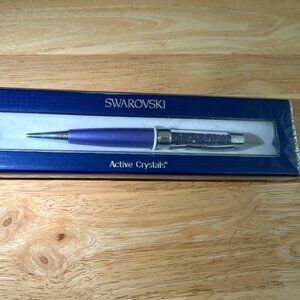 NWT Swarovski Active Crystals USB Pen, Tanzanite, purple, 4GB
